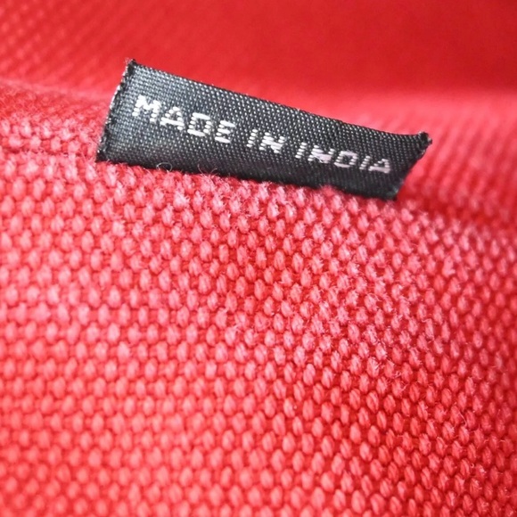 PRADA Logo Mini CANAPA 2Way Shoulder Bag Canvas leather Red Gold with COA - Picture 14 of 15